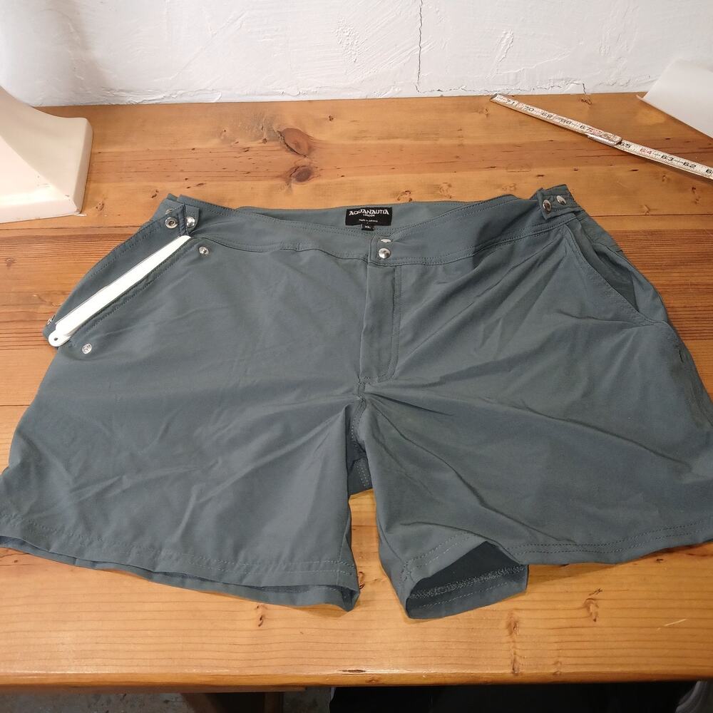 Aquanautia swim shorts olive sz xl with waterproof pocket unisex